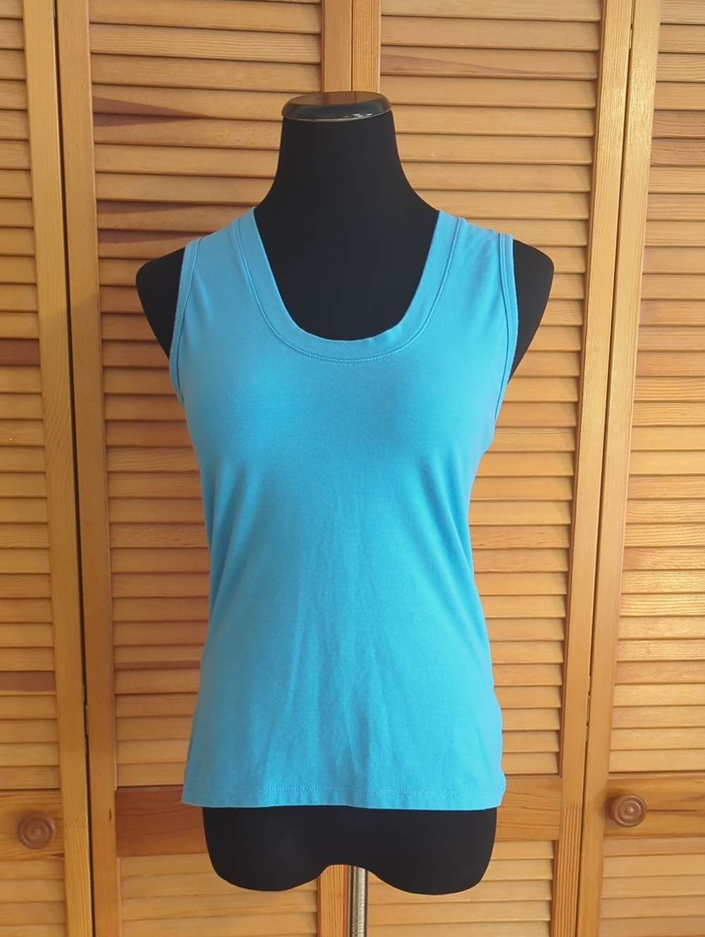 A New Day Size Small Blue Scoop Neck Tank Top
